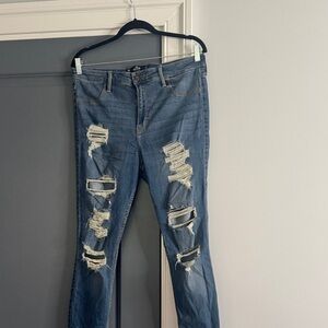 Hollister Ripped Blue Skinny Jeans